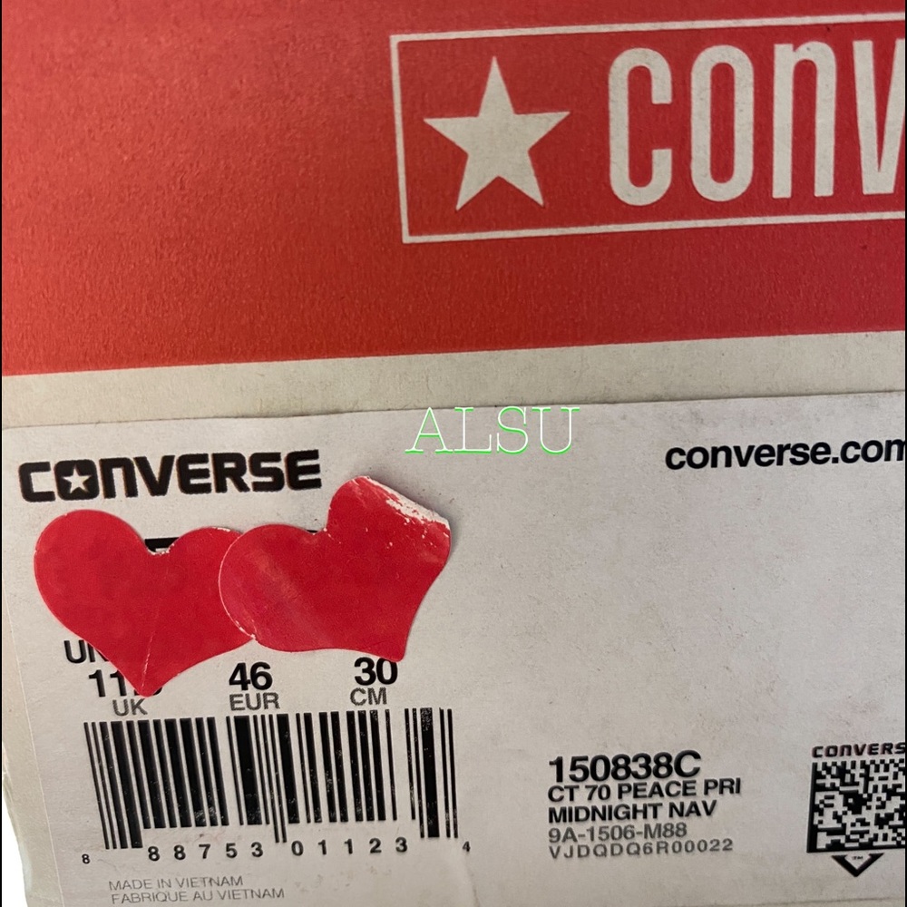 Converse Chuck 70 Peace Pri Low Canvas Shoes Men's Size 11.5 Sneakers 150838C - Picture 9 of 10